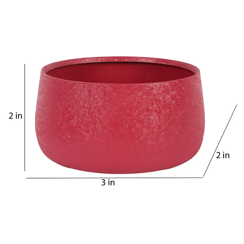 Chlo Iron Planter (Maroon) - Set Of Two media 7