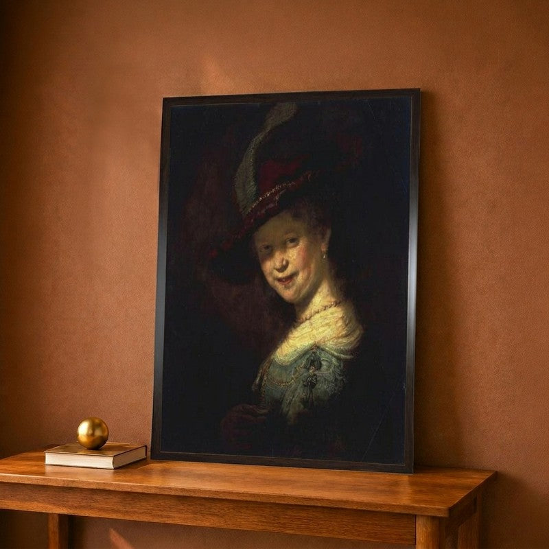 Saskia As a Girl Canvas Wall Painting - 9 x 12 Inches