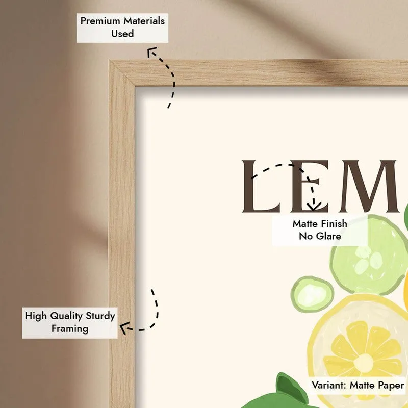Sunlit Citrus Archival Canvas Wall Art - Brown media 9