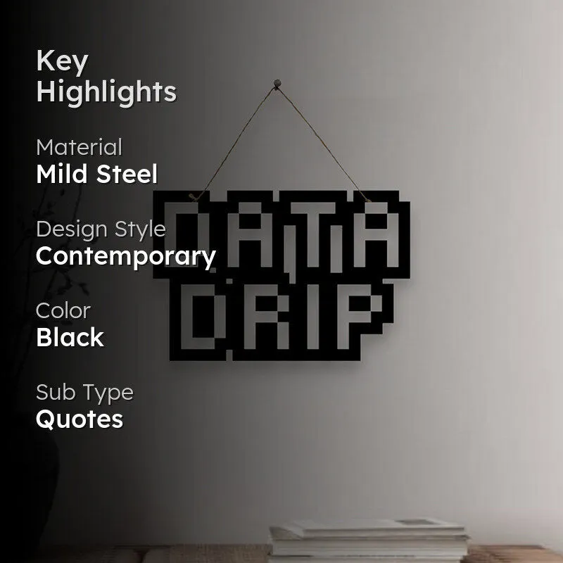 Data Drip Mild Steel Wall Accent media 2