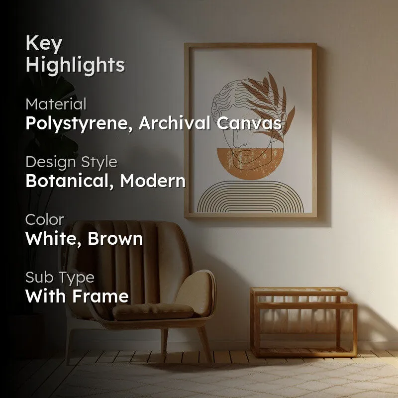 Athena Archival Canvas Wall Art - Natural Brown Frame media 2