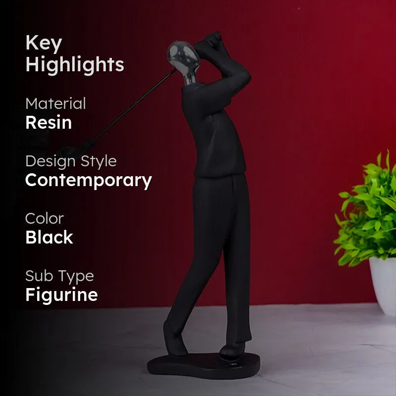 Modern Gaze Sculpture Showpieces - Black media 2