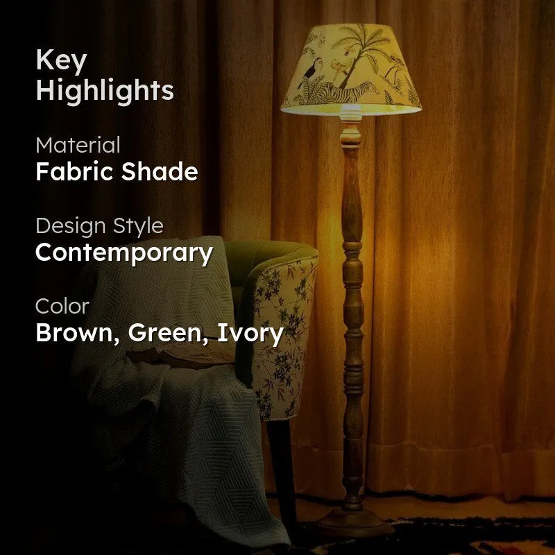 Palm Pie Norfolk Wooden Floor Lamp media 2