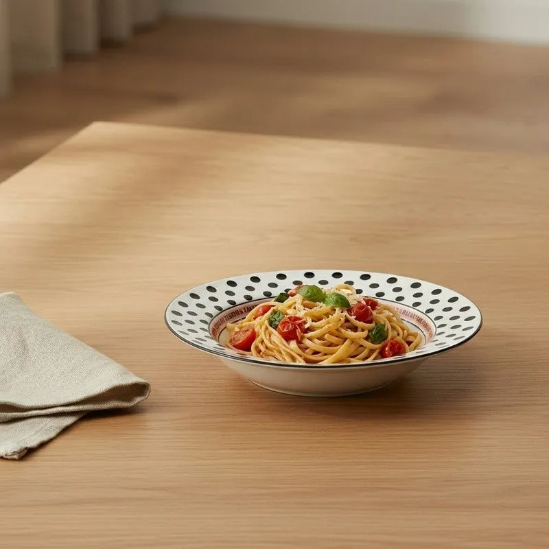 Taste Charm Ceramic Pasta Plate media 1