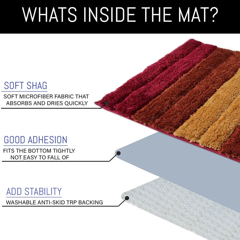 Line Luxe Bath Mat - Red media 4
