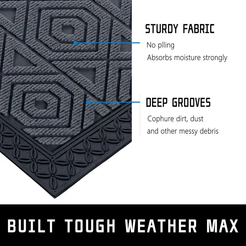 Coire Hexa Coir Door Mats - Grey media 5