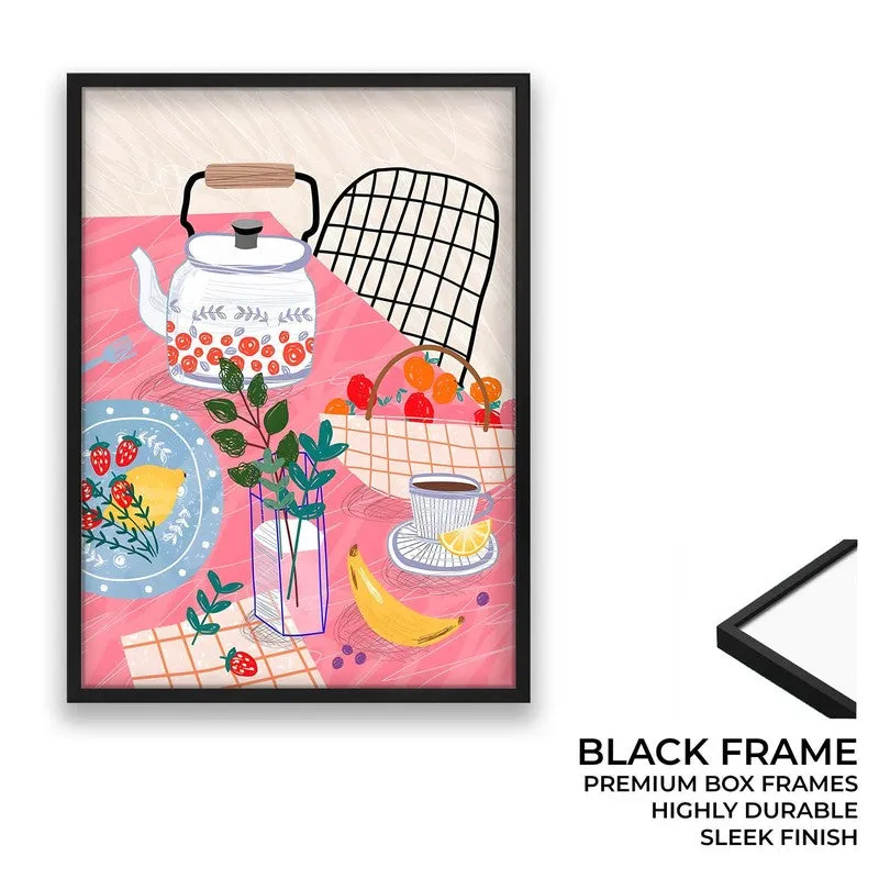 FineDining Archival Canvas Wall Art - Black media 8
