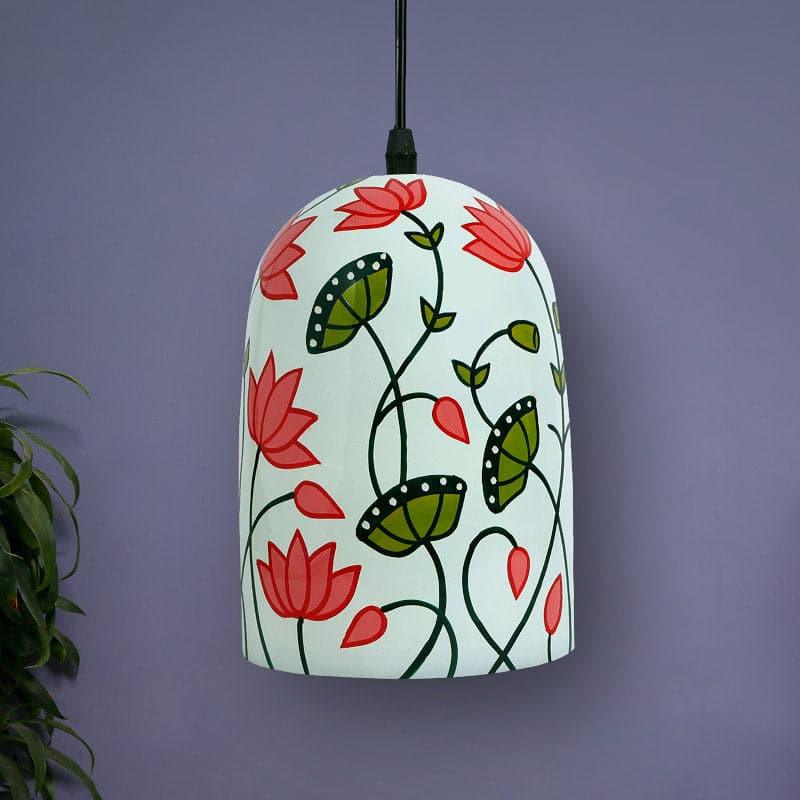 Lotusa Lura Hand Painted Glass Ceiling Lamp media 3
