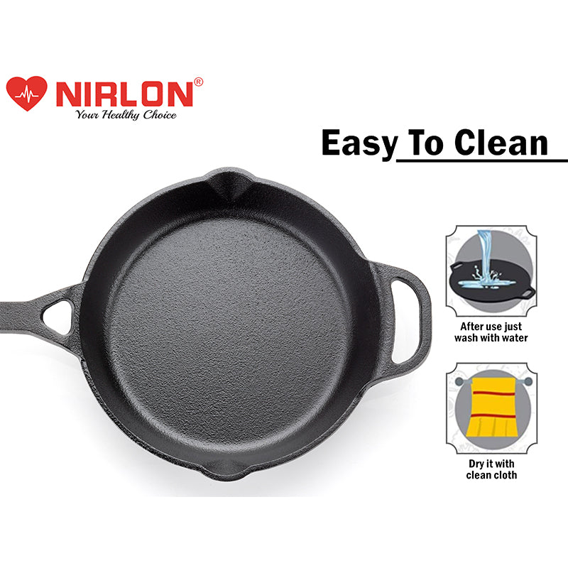 Nirlon Cast Iron Frying Pan media 3