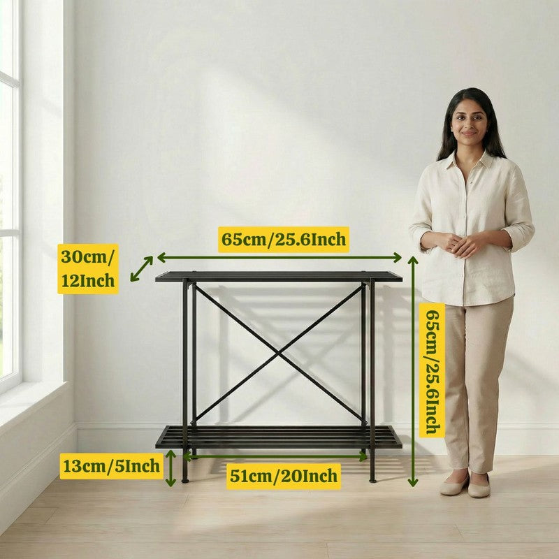 Leafnest Metal Planter Stand - Black media 8