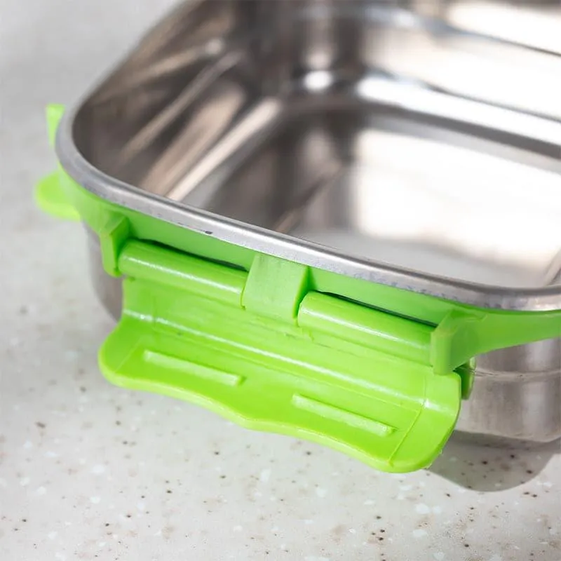 Hotserve Stainless Steel Lunch Box (Green) - 400 mL media 8