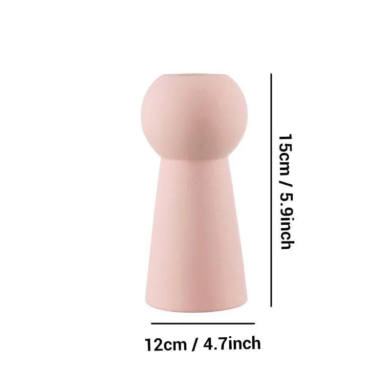 Zircon Ceramic Vase - Pink media 5