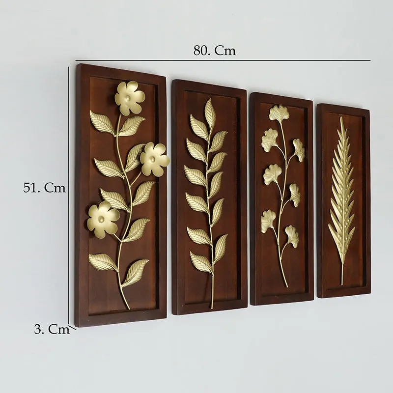 Botanica Metal & Wood Wall Accent - Set Of Four media 5