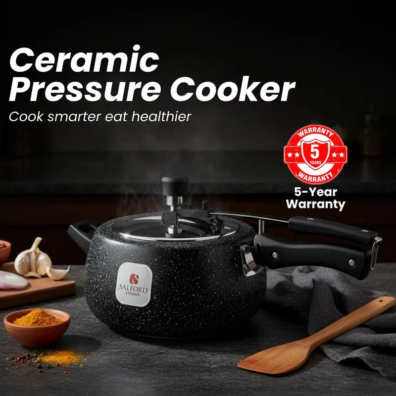 Salford Ceramic Coated Pressure Cooker (Black) - 5000 mL media 8