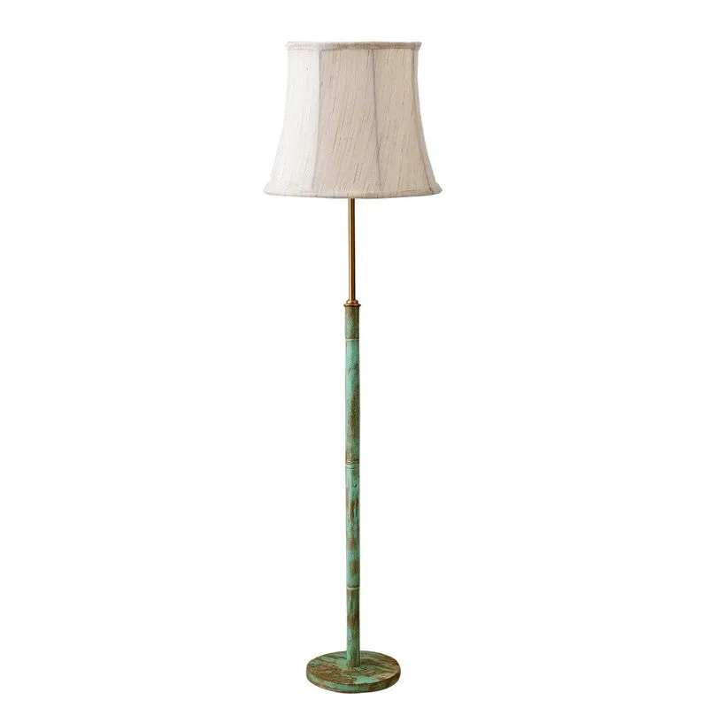 Misty Morning Wooden Floor Lamp - White media 5