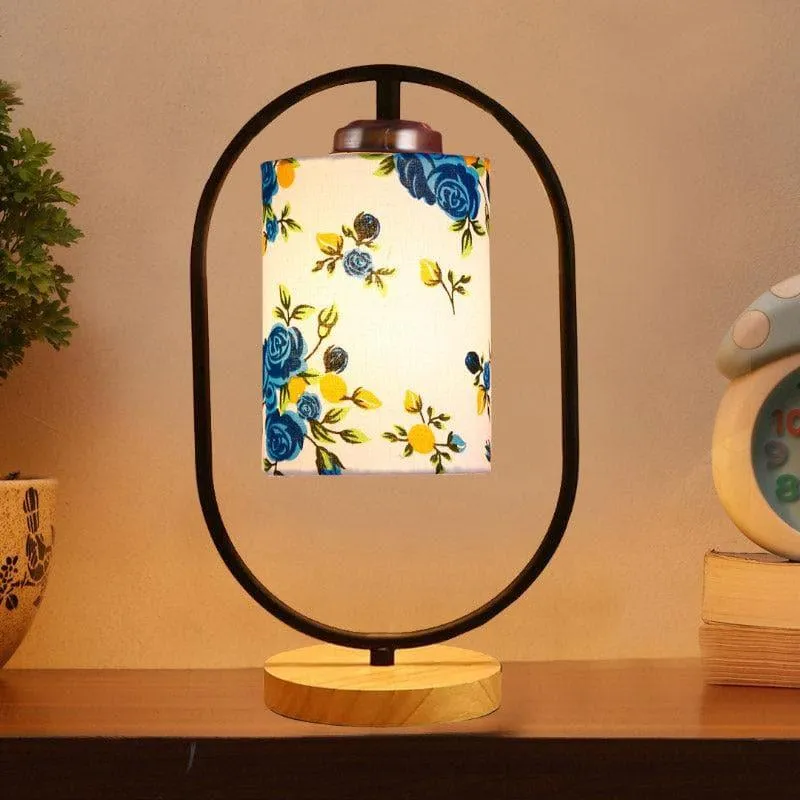 Floral Echo Fabric Table Lamp media 1