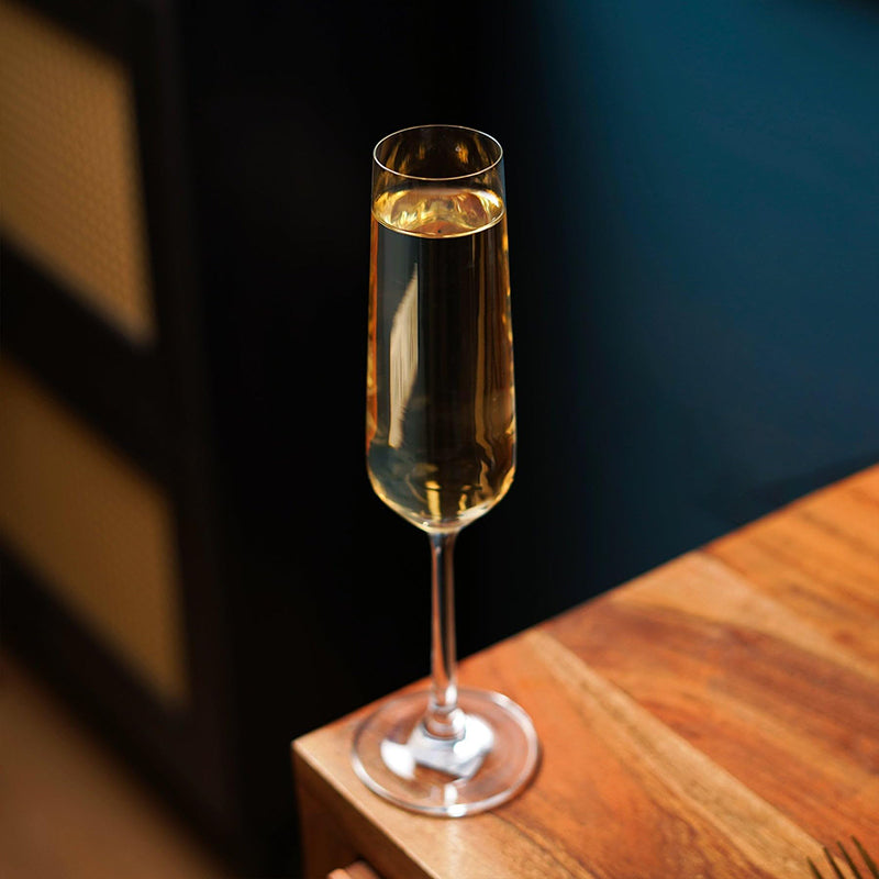 Clearline Flute Glass (240 mL) - Set Of Four media 8