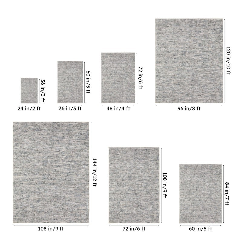 Heritage Hand Loomed Wool Rug - Blue media 14