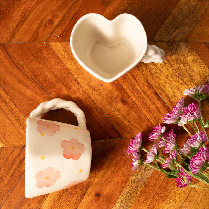 Dil Ceramic Coffee Mug (200 mL Each) - Set of Two media 3