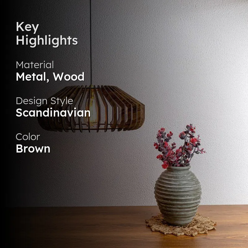 Keiko Wooden Ceiling Lamp media 2
