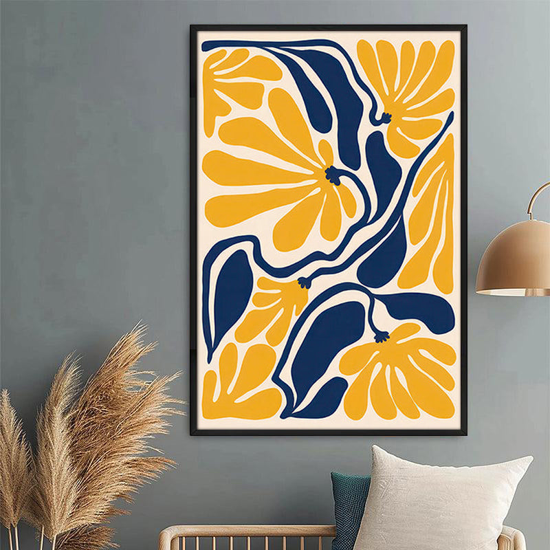 Campi Solis Floral Wall Painting With Frame