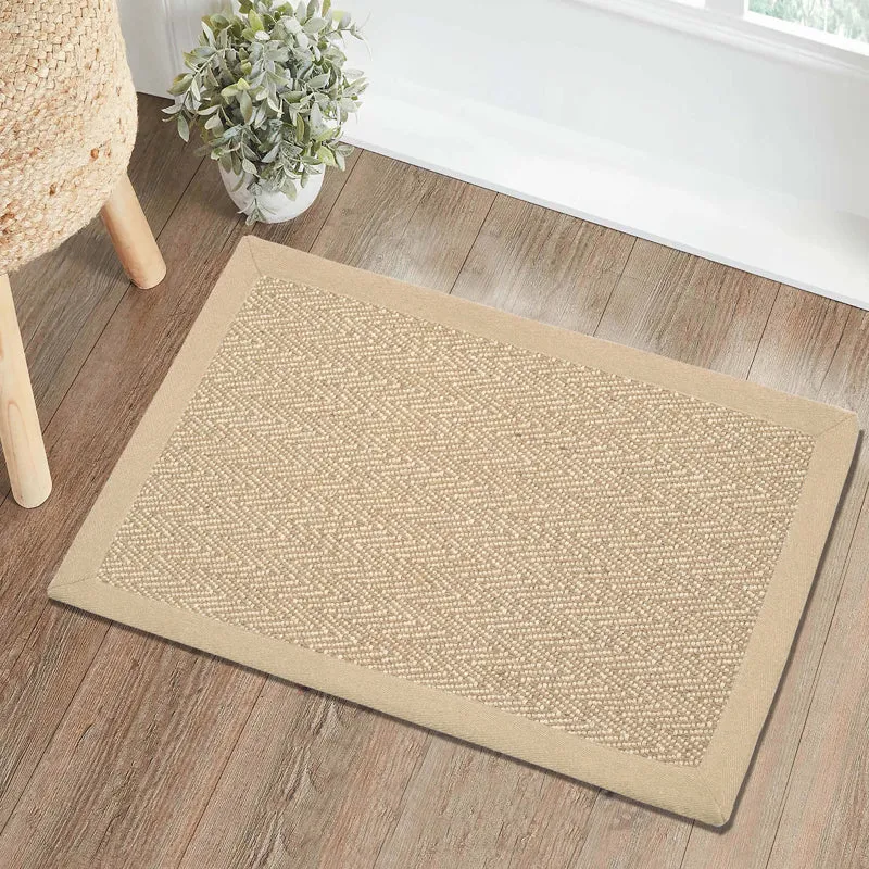 ChevronTread Anti-Slip Jute Door Mats - Beige media 3