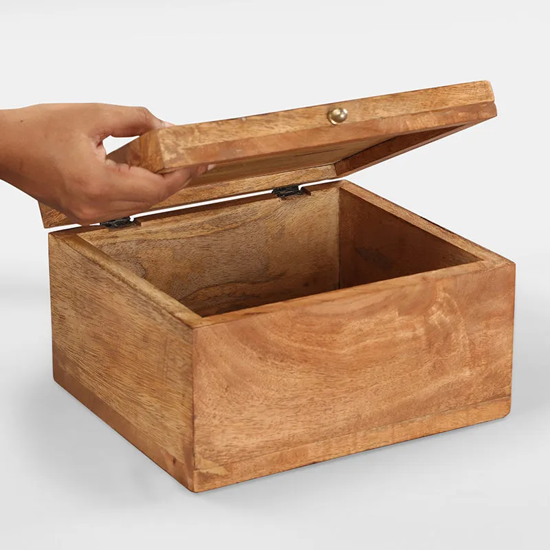 Earth Lide Mango Wood Storage Box media 4