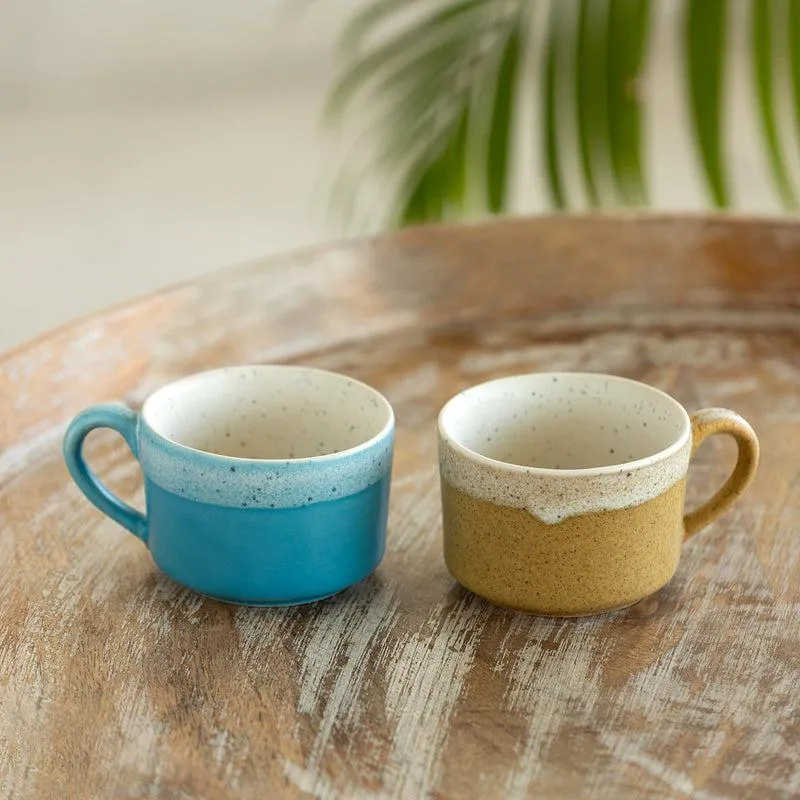 El-Bahr Ceramic Tea Cup (200 mL Each) - Set of Two media 1