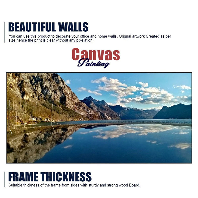 Lake Vista Canvas Wall Painting media 8