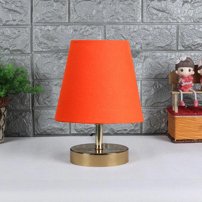 Alba Fabric Table Lamp - Orange,Gold media 3