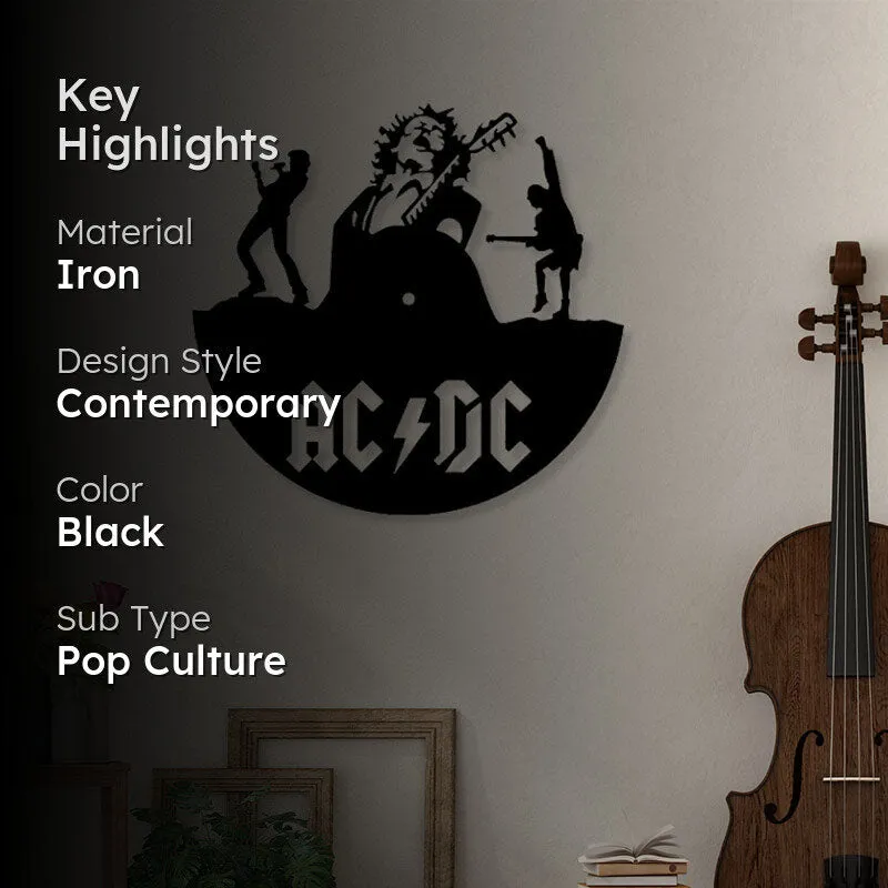 Ac Dc Black Iron Wall Accent media 2
