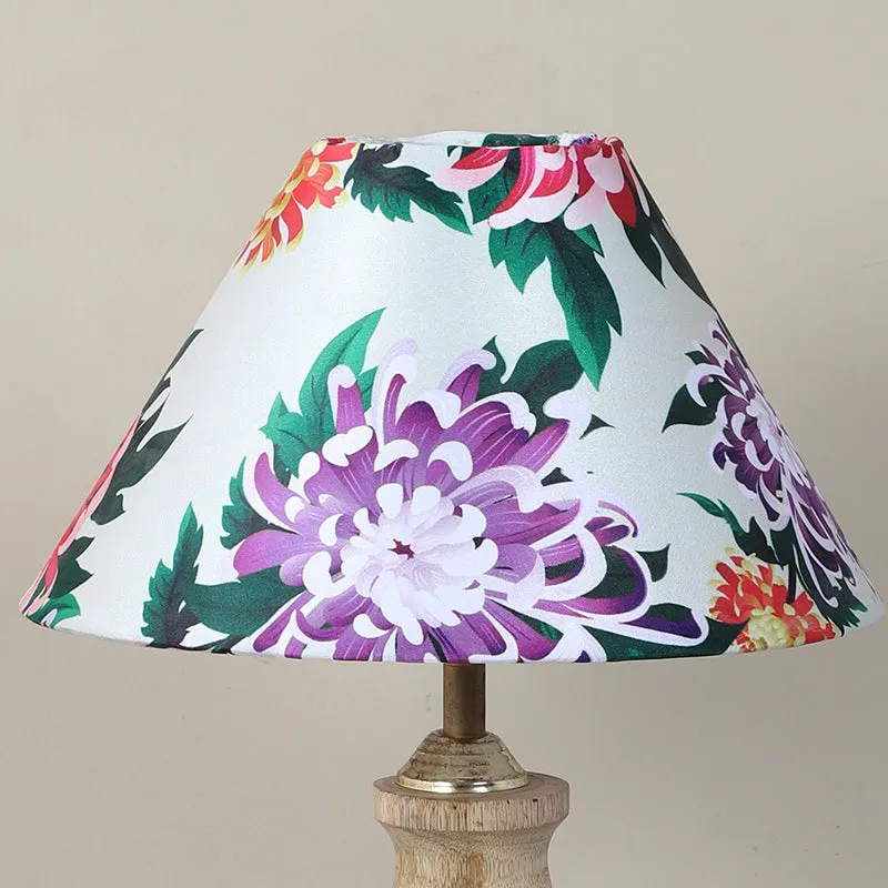 Miyabi Curve Printed Mango Wood Table Lamp - Multicolor media 5