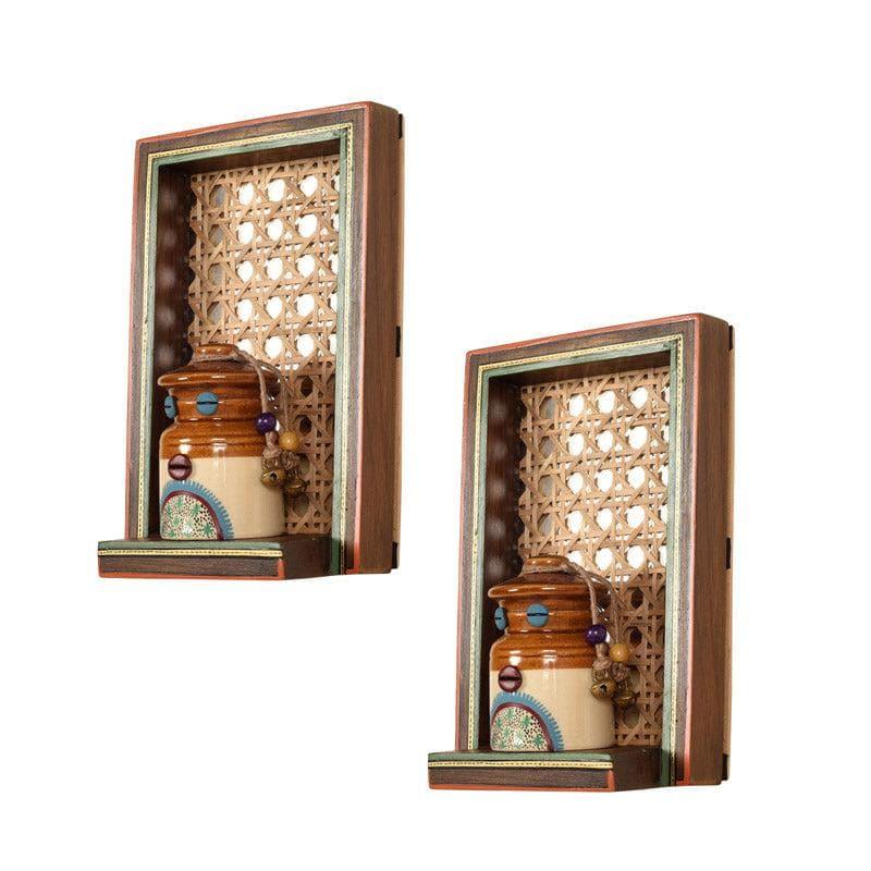 Ethnic Bliss Wall Shelf - Set Of Two media 3