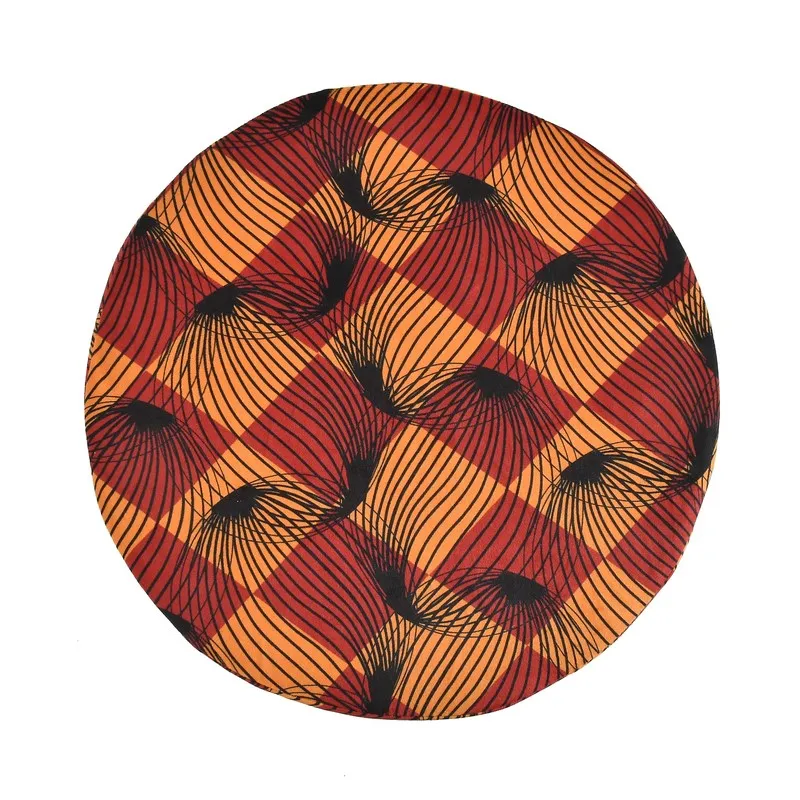 Rustic Abstract Ottoman - Multicolor media 5
