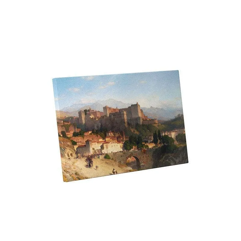 The Famous Hill Of The Alhambra Canvas all Painting - Gallery Wrap media 3