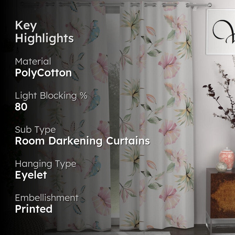 Blossom Haven Curtains - Set of Two media 2