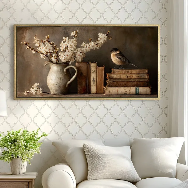 Painterly Canvas Wall Painting With Frame media 4