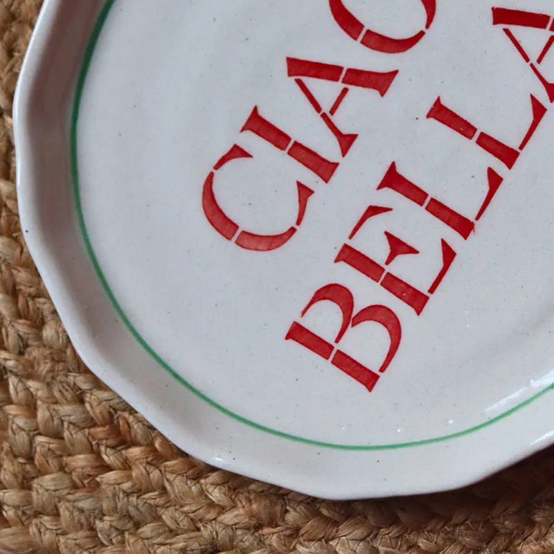 Ciao Bella Ceramic Quarter Plate - Set Of Two media 5