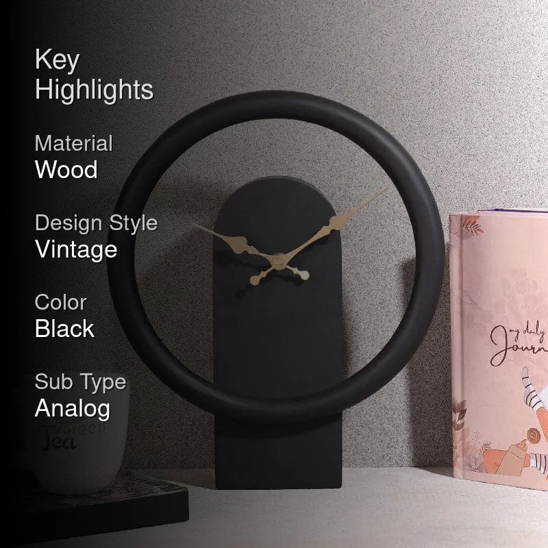 Hover Wall Clock - Black media 2