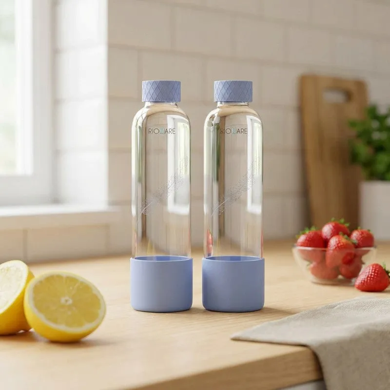 Rioware ClearHydra Reusable Bottle (Blue, 750 mL Each) - Set Of Two media 1