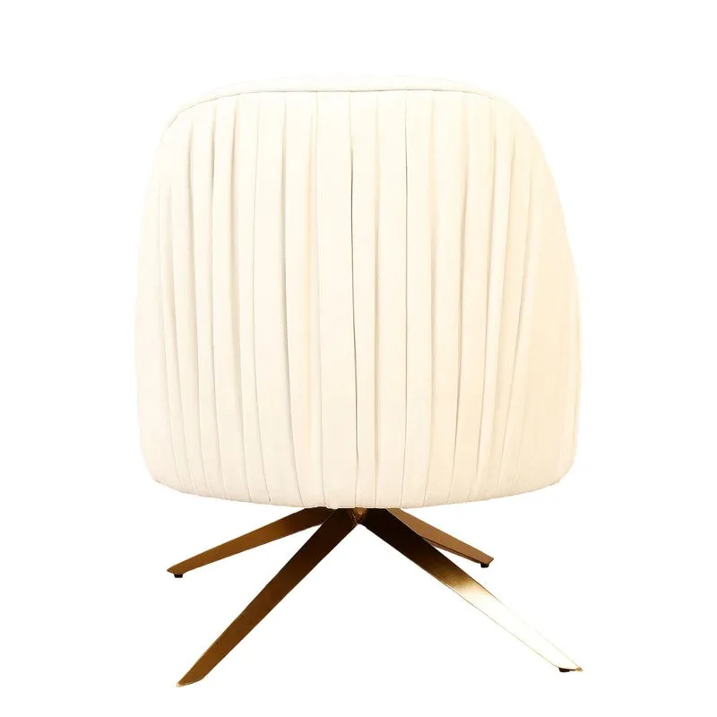 Vyntra Neem Wood Accent Chair - White media 8