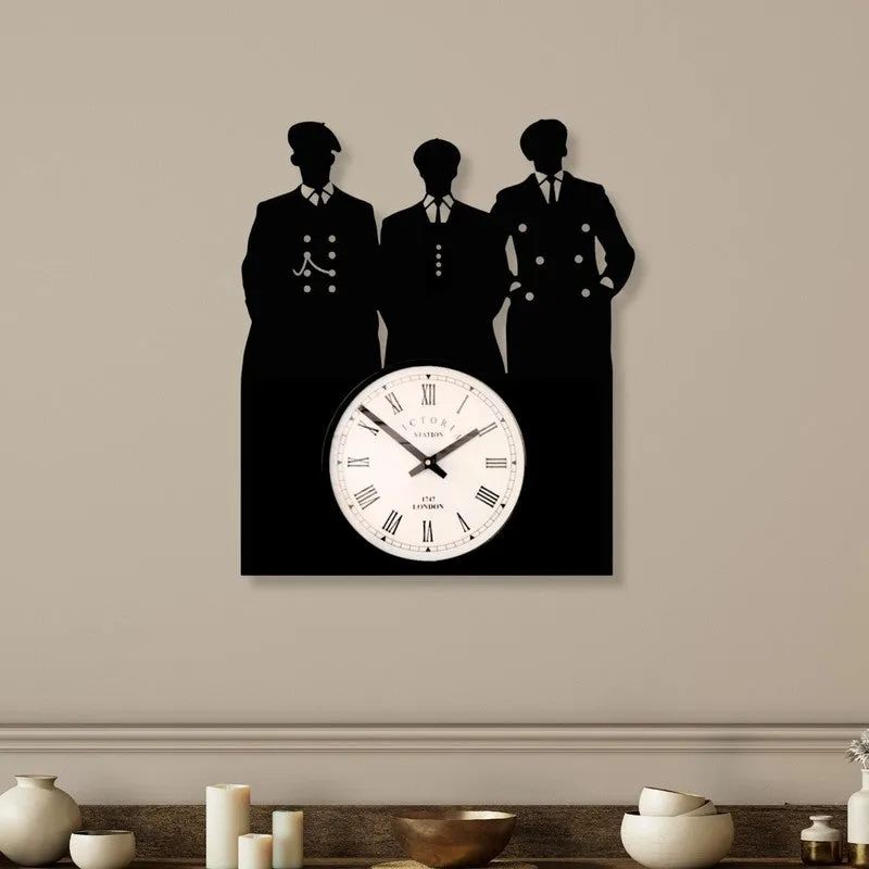 Mysterytime Steel Analog Wall Clock - Black media 1