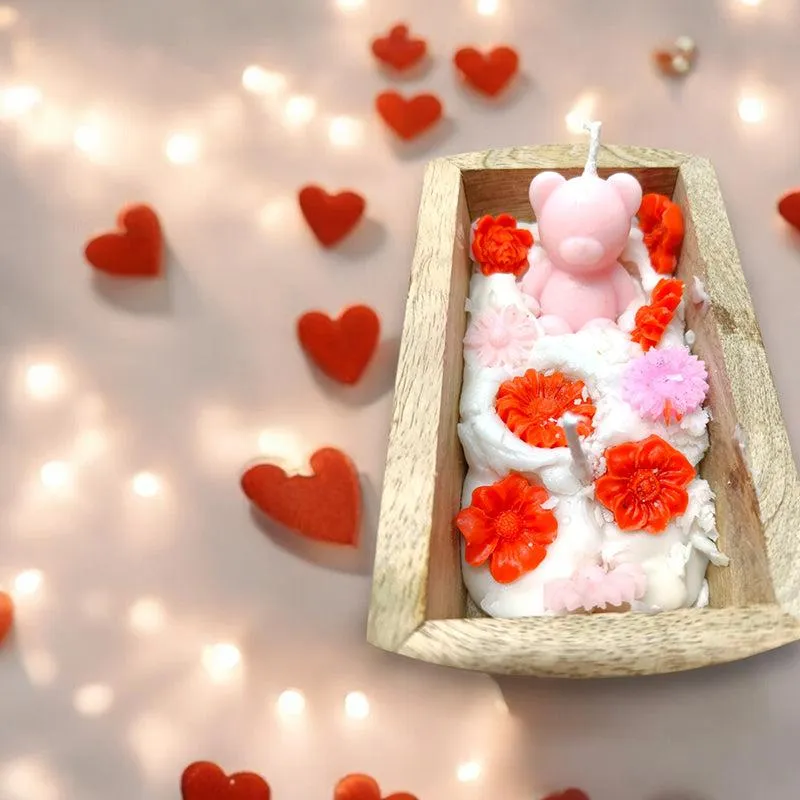 Sudsy Snuggles Rose & Jasmine Scented Soy Wax Candle media 5