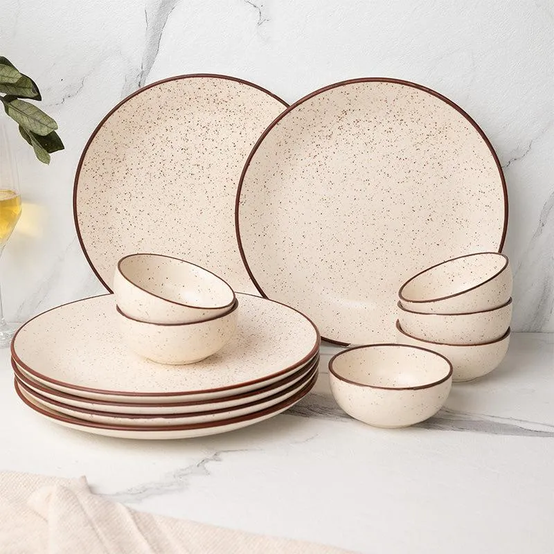 Kestha Dinner Set (Beige) - 12 Piece Set media 1