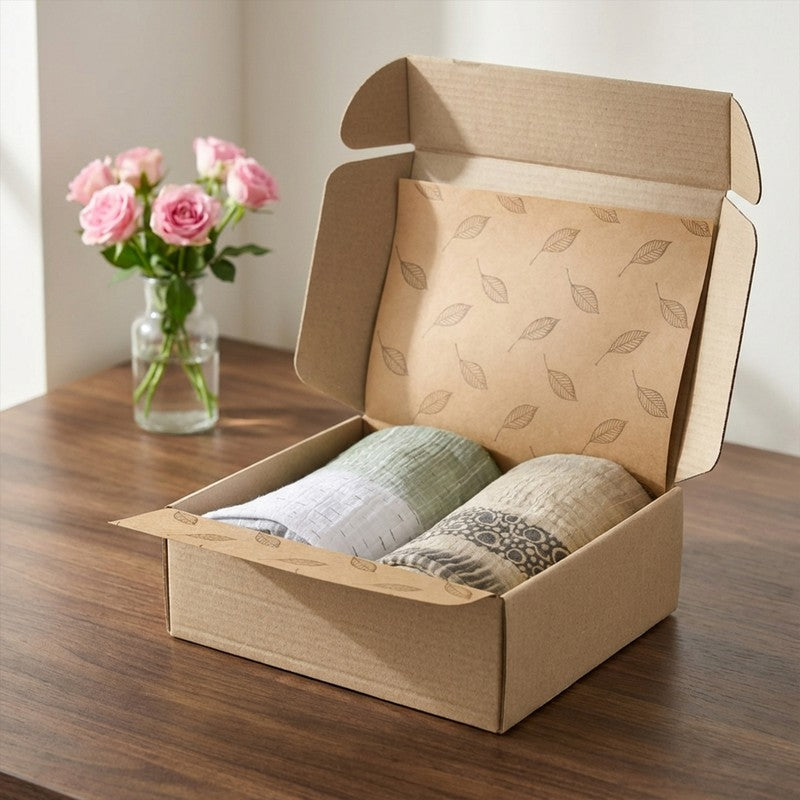 Natural Grace Cotton Bath Towels - Set Of Two