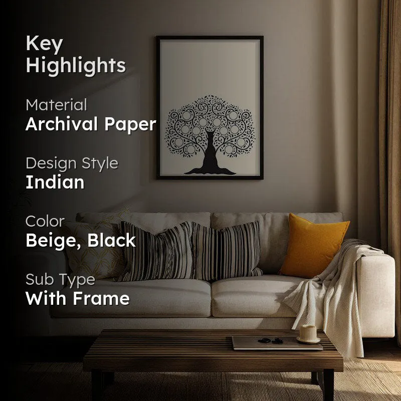 Shilpa Tharu Archival Paper Wall Art With Frame media 2