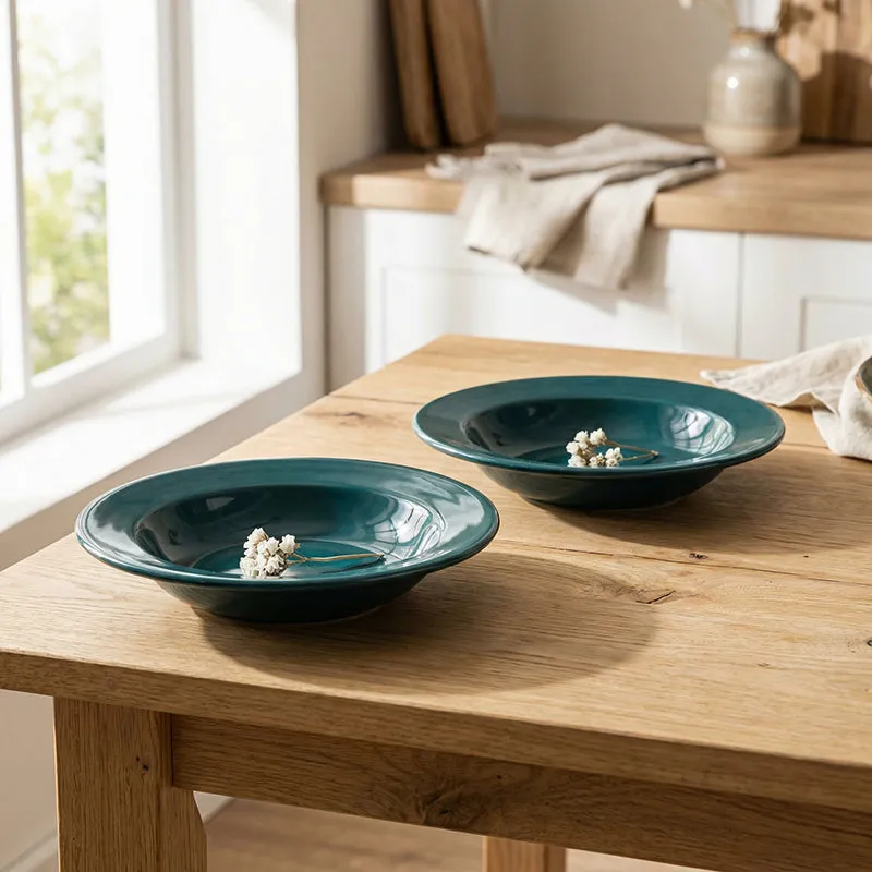 Manira Saphire Blue Pasta Plate - 300 ML media 1