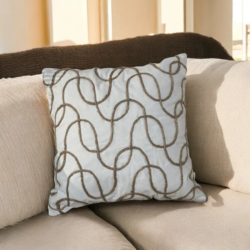 Abstract Swirls Tufted Cushion Cover Set media 1