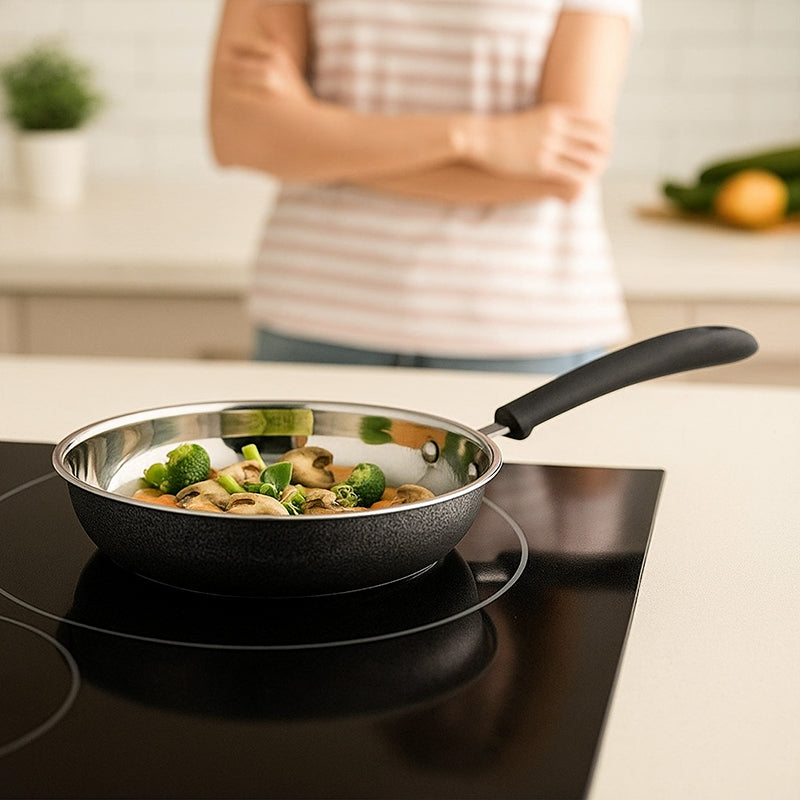 Guetto Induction Safe Frying Pan - 1200 ML / 9 Inches media 3