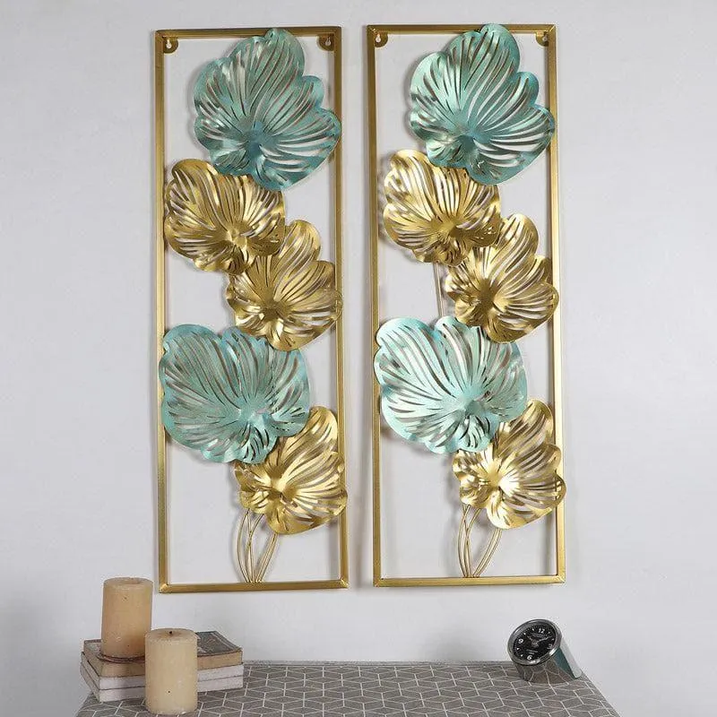 Leafy Loaf Iron Wall Accent - Set Of Two media 1